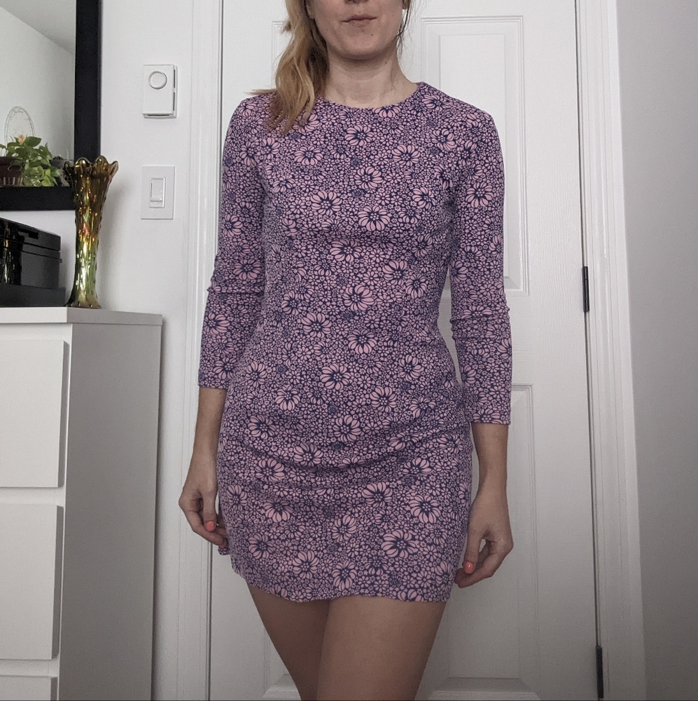 Vintage floral 60s shift dress